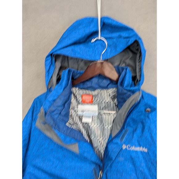 Columbia Thermal Coil Hooded Insulated Jacket Mens Sz Large Full Zip 3 in 1 Blue - Picture 3 of 13